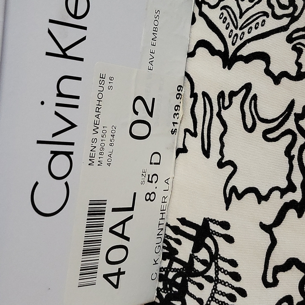 Calvin Klein Men's Black Leather Dress Shoes Size 8.5 (Like New) - Picture 10 of 10